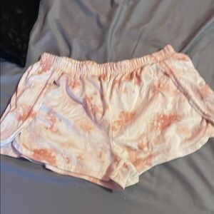 Pink Tie-Dye Athletic Shorts